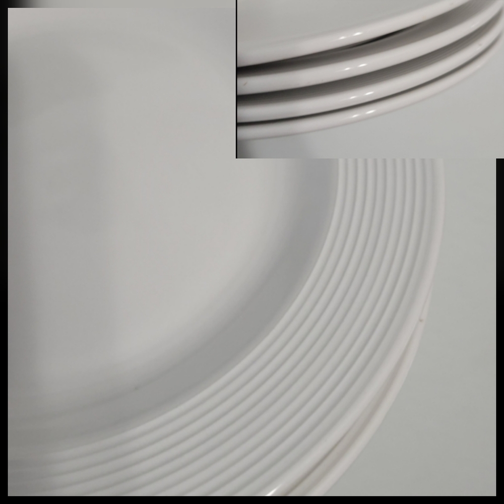 Set of 4 Cuisinart Plates Porcelain Lunch Salad Dessert, 8"